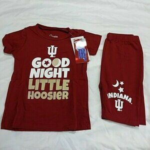 Cheekie Peach Indiana Hoosiers Pajama Set